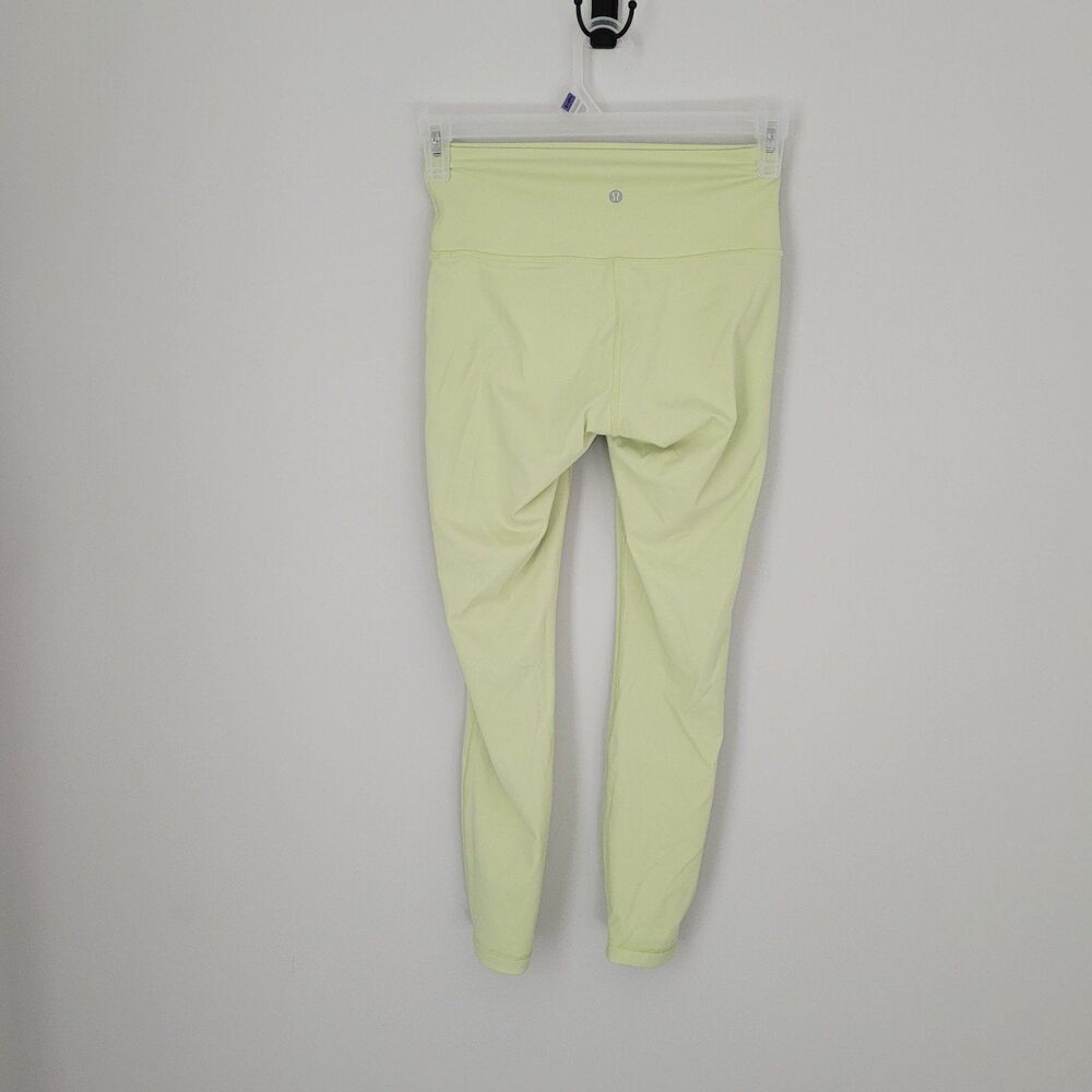 Lululemon Wunder Under High-Rise Tight 28" Full-On Luxtreme in Lemon Vibe Size 6 - Picture 3 of 10